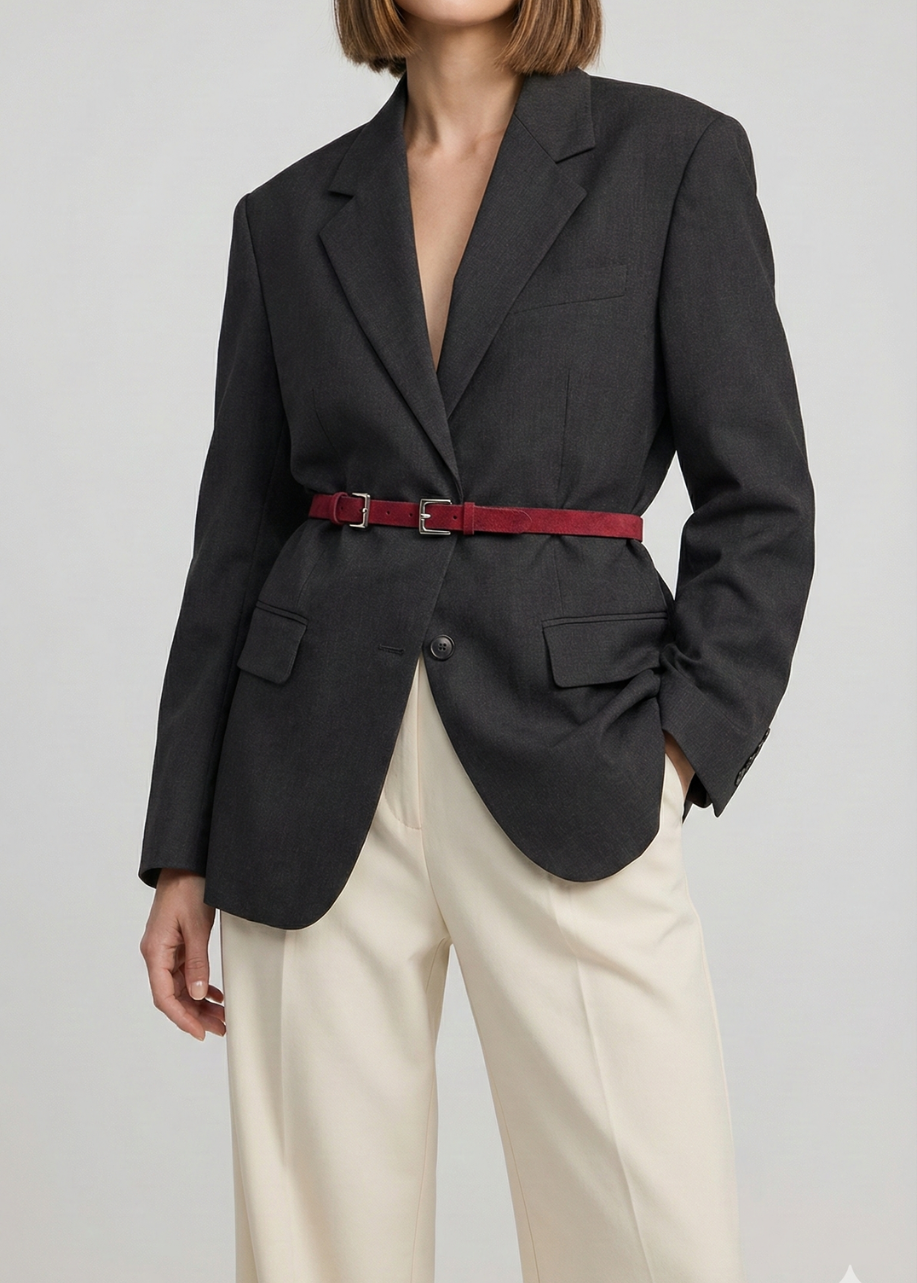 Cinturón Skinny de Gamuza