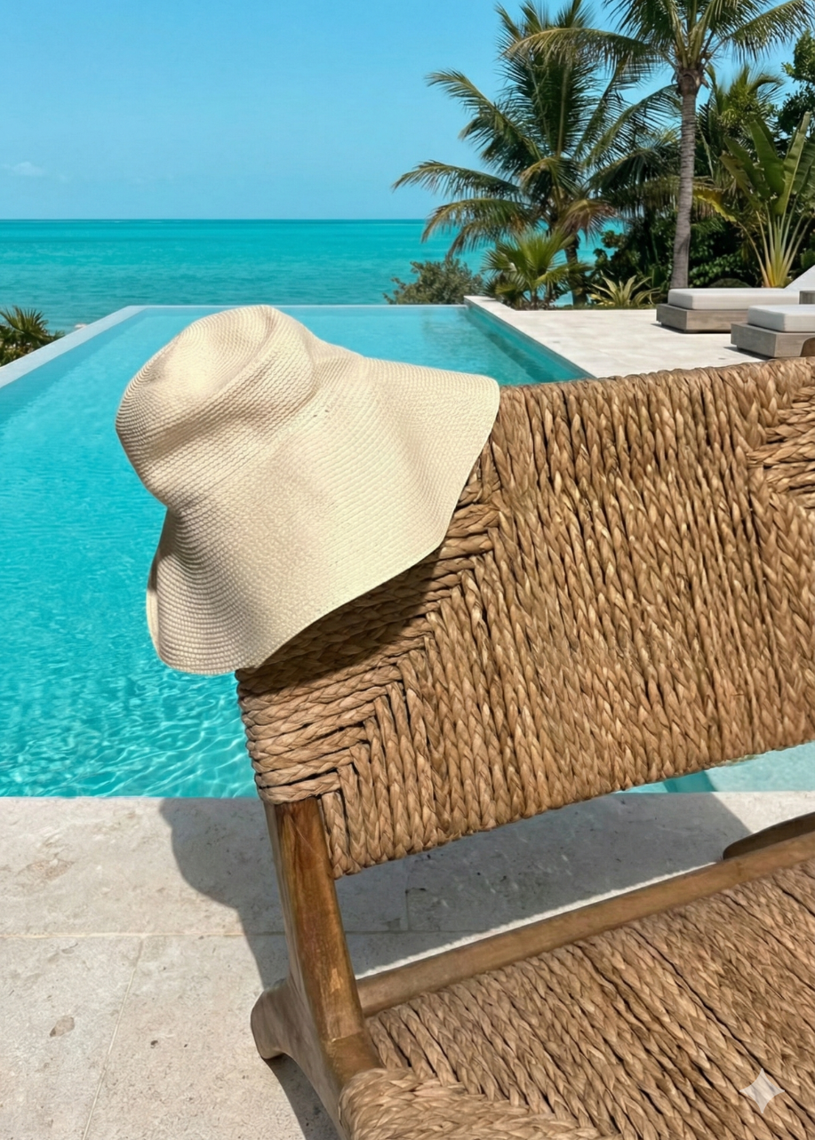 Sombrero Playero Crema