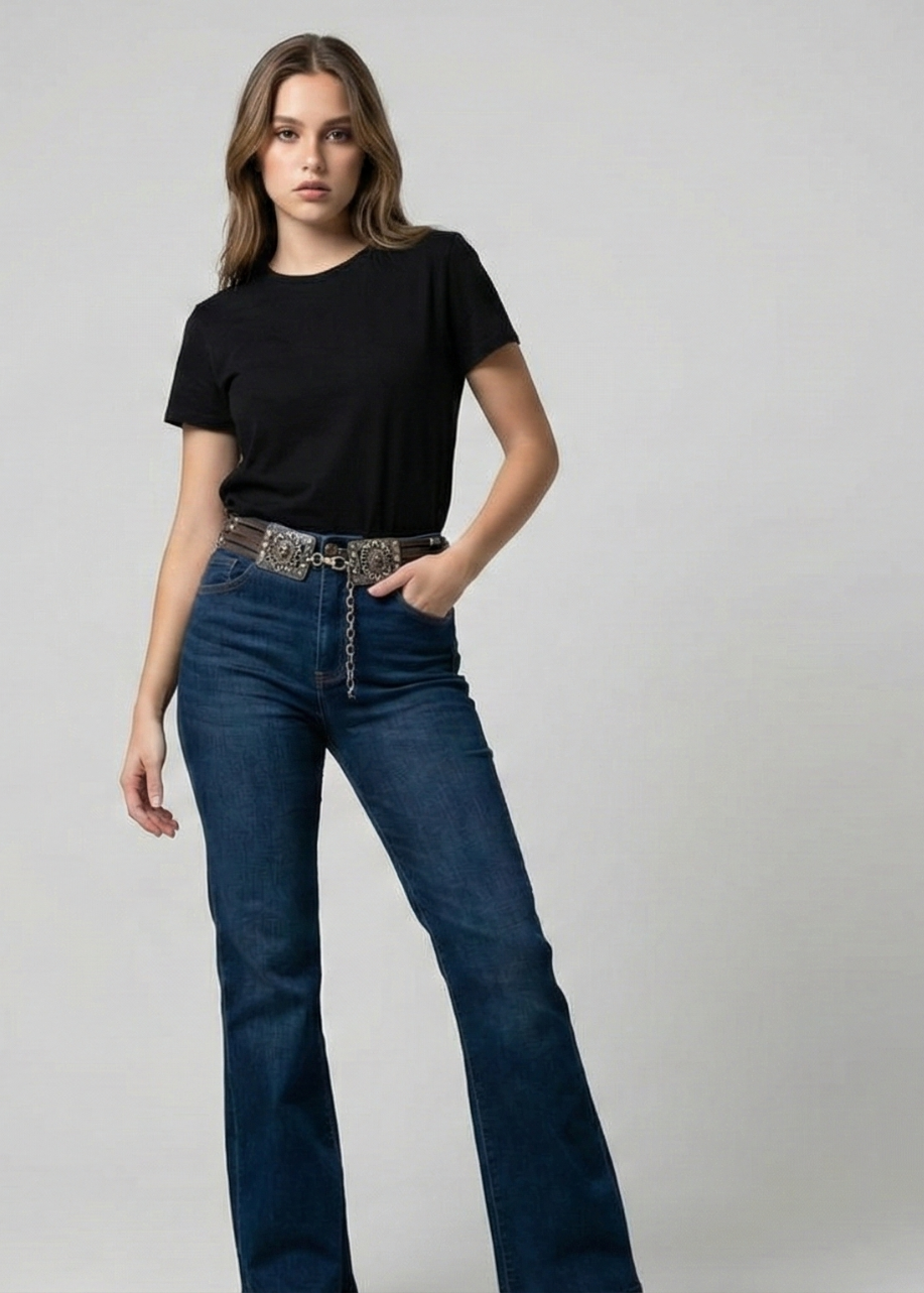 Cinturón de Cuero con Hebilla