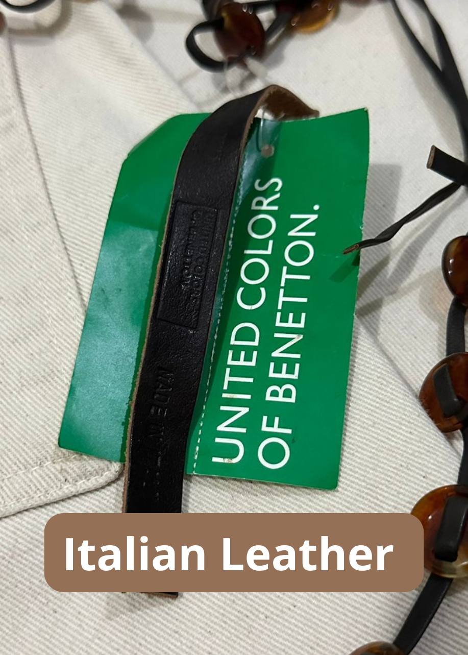 Cincho Doble con Cuentas Estilo Carey