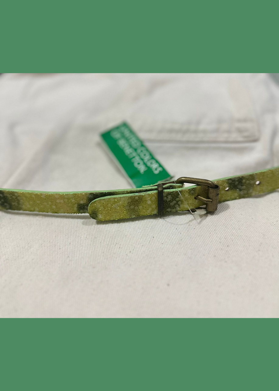 Cincho Verde Con Brillantina