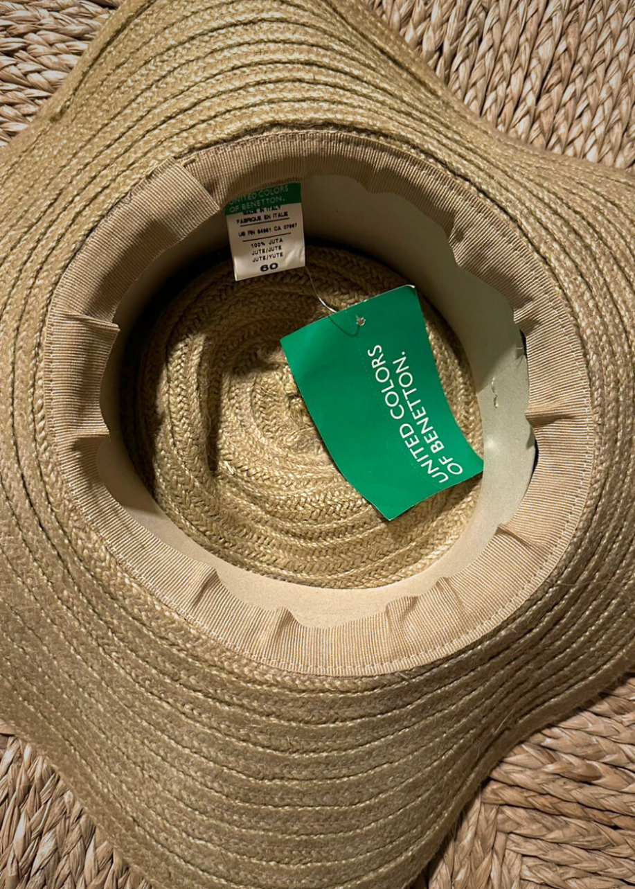 Sombrero Playero Yute Beige